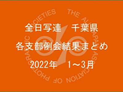 千葉県内の支部例会結果まとめ（2022年1月～3月）