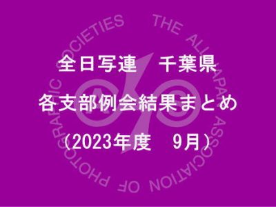 千葉県内の支部例会結果まとめ（2023年9月）